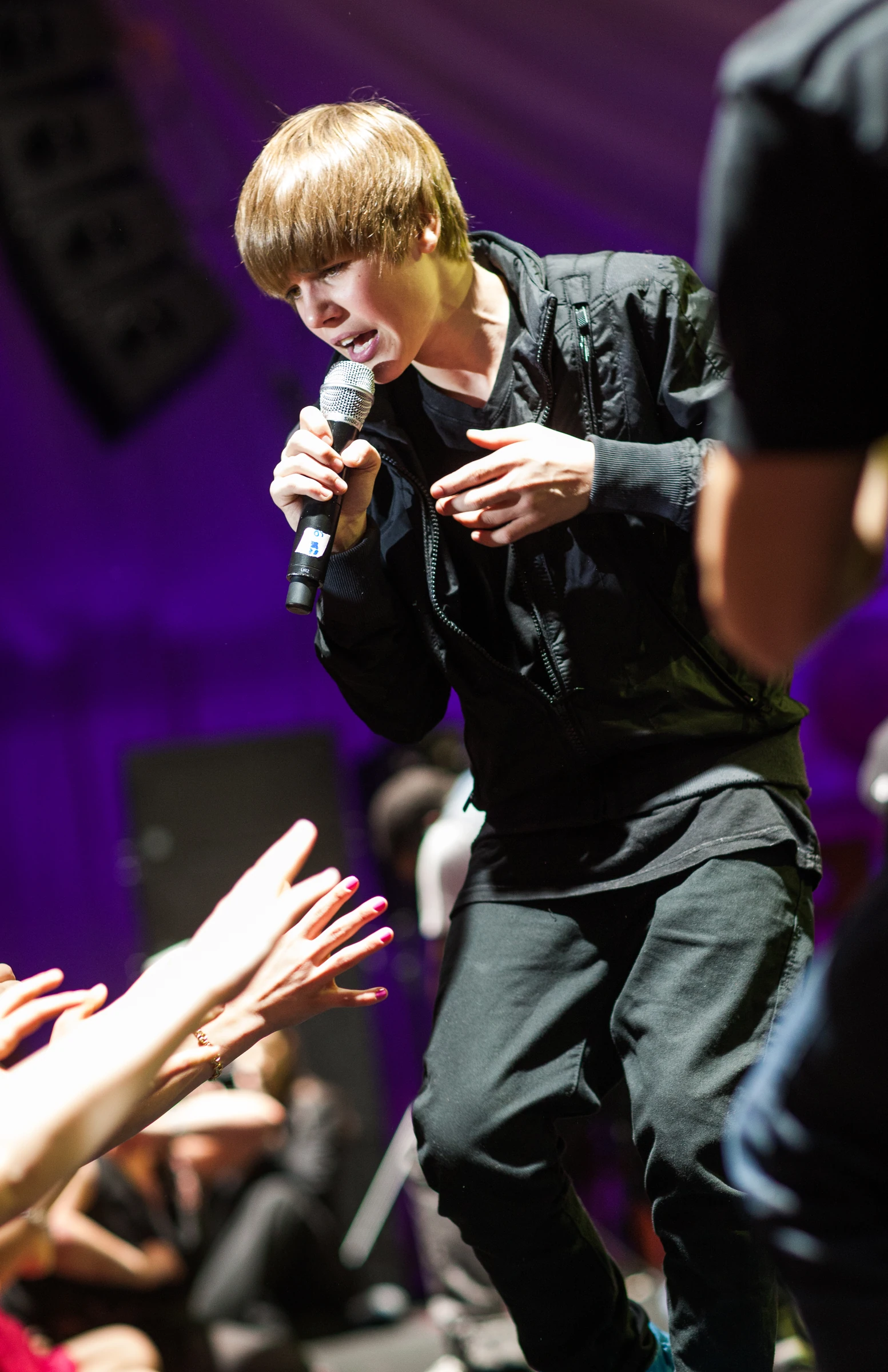 Justin Bieber performing live — concert photograph 2