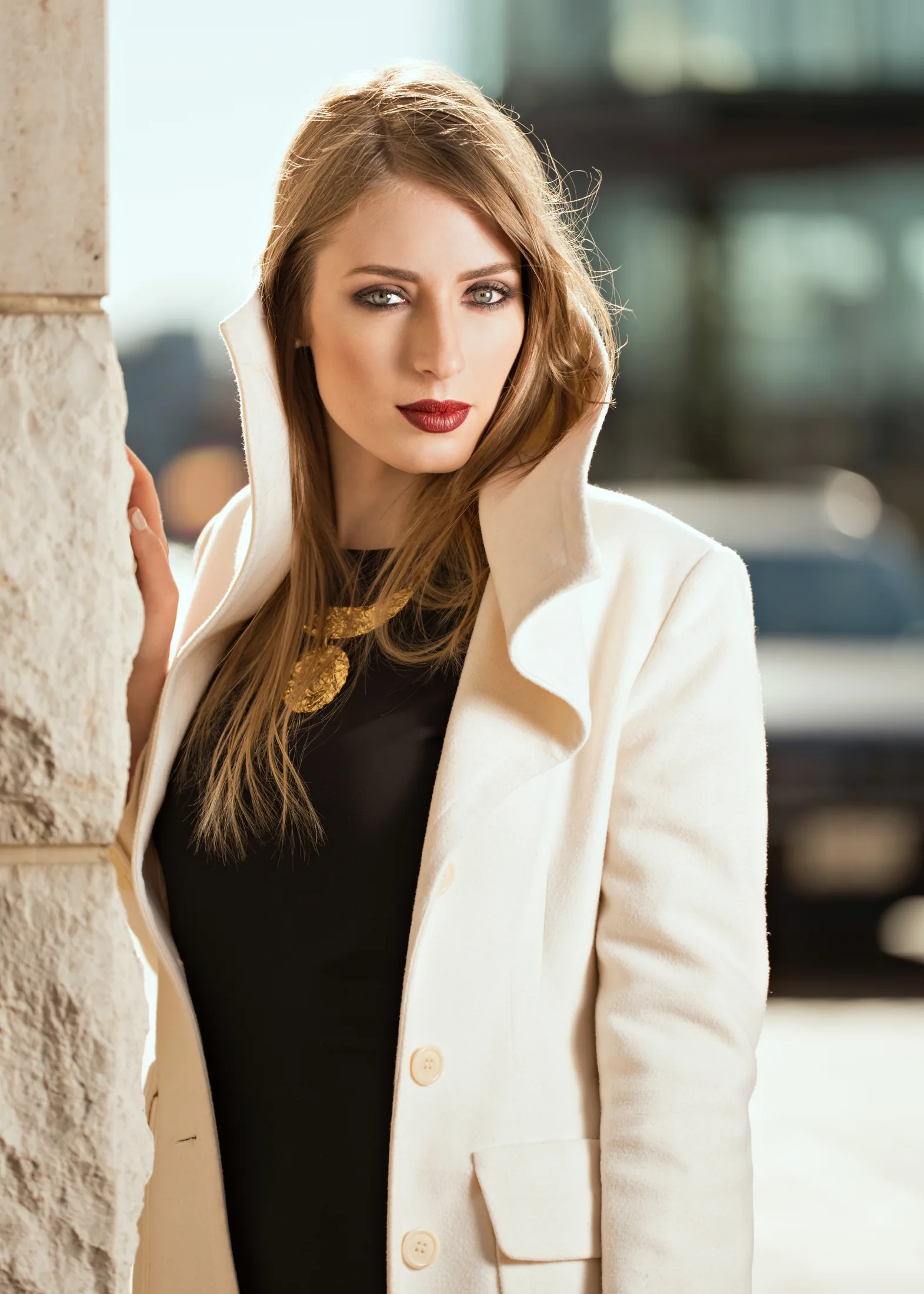 Maya Guttfreund in a white coat